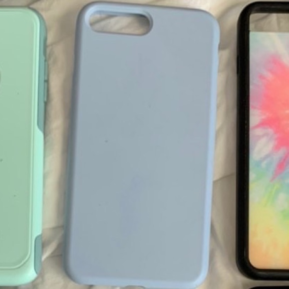 Purple/blue/gray silicone case